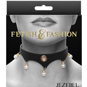 Czarny kołnierzyk Jezebel Fetish amp Fashion