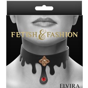 Czarny kołnierz Elvira Fetish amp Fashion