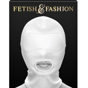 FETISH & FASHION MOUTH HOOD WHITE