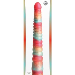 COLOURS STACKED 12 INCH DILDO RED/GOLD