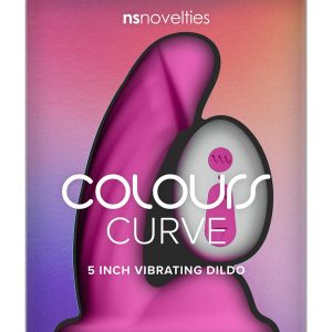 COLOURS CURVE VIBRATING 5 INCH DILDO PINK