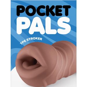 POCKET PALS MOUTH STROKER BROWN