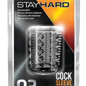 Przezroczysta nakładka na penisa Stay Hard Cock Sleeve 03