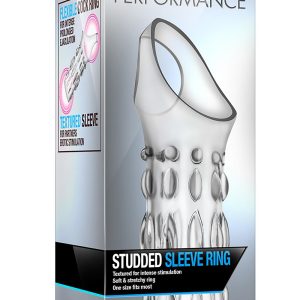 Nakładka na penisa Performance z pierścieniem z ćwiekami