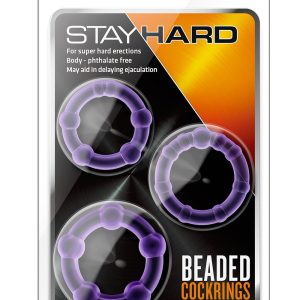 STAY HARD BEADED COCKRINGS PURPLE