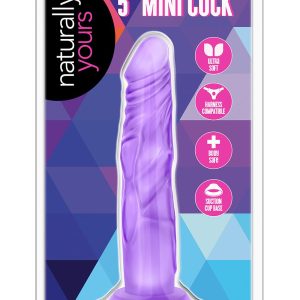 NATURALLY YOURS 5 INCH MINI COCK PURPLE