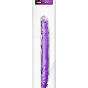 B YOURS 14 INCH DOUBLE DILDO PURPLE