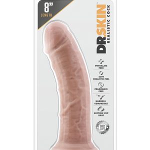 Realistyczne dildo z przyssawką Dr Skin 8 inch