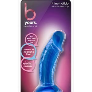 B YOURS SWEET N SMALL 4 INCH DILDO BLUE