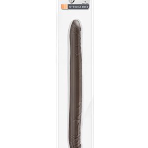 Podwójne czekoladowe dildo Dr Skin 16 inch