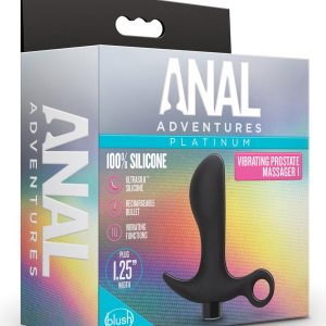 Czarny masażer prostaty Anal Adentures Platiunium Prostate 01