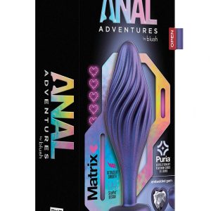 Korek analny Anal Adventures Matrix Swirling Bling Sapphire