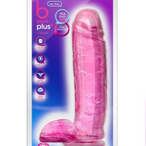 Różowe realistyczne dildo B Yours Plus Big N' Bulky