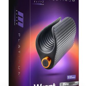 Czarny masturbator M Elite Platinium - Wrapt