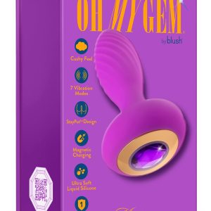 OH MY GEM CHARM PLUG AMETHYST