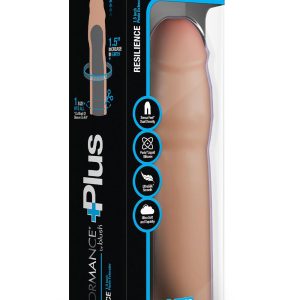 PERFORMANCE PLUS 1.5 INCH SILICONE PENIS XTENDER BEIGE