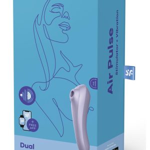 SATISFYER DUAL PLEASURE CONNECT APP MAUVE