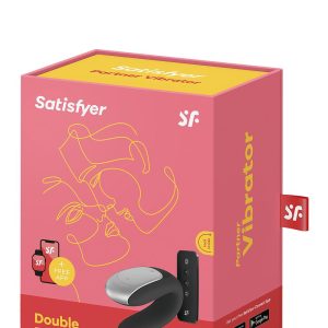 SATISFYER DOUBLE FUN CONNECT APP BLACK