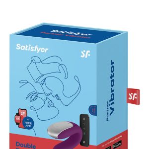 SATISFYER DOUBLE FUN CONNECT APP VIOLET