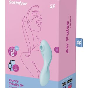 SATISFYER CURVY TRINITY 5+ CONNECT APP BLUE