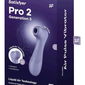 SATISFYER PRO 2 GENERATION 3
 WITH LIQUID AIR  LILAC