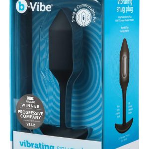 B-VIBE VIBRATING SNUG PLUG 2 BLACK