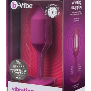 B-VIBE VIBRATING SNUG PLUG 2 ROSE