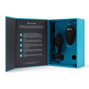 B-VIBE VIBRATING JEWEL PLUG M/L BLACK