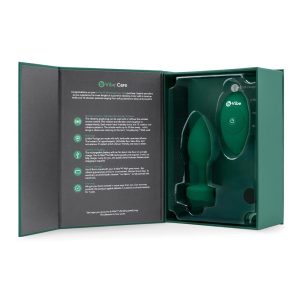 B-VIBE VIBRATING JEWEL PLUG M/L EMERALD GREEN