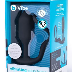 Wibrująca wtyczka analna z pierścieniem na penisa Snug Tug M B-Vibe