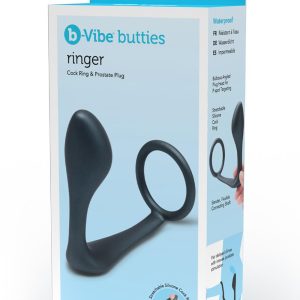 B-VIBE RINGER COCK RING & PLUG