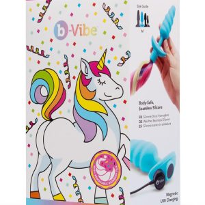 B-VIBE UNICORN PLUG WITH RAINBOW TAIL