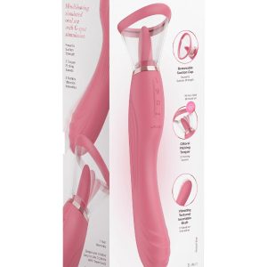 LE WAND LICK 3-1 DOUBLE ENDED VIBE WITH LICKING TONGUE STIMULATOR