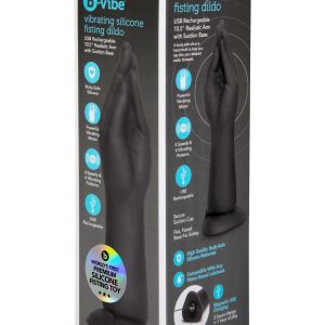 B-VIBE VIBRATING SILICONE FISTING DILDO