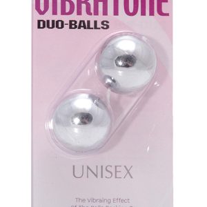 VIBRATONE DUO BALLS SILVER BLISTERCARD