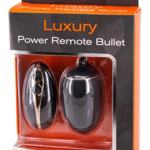Czarny zdalnie sterowany pocisk wibracyjny Luxury Power Bullet