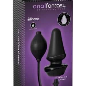 ANAL FANTASY ELITE INFLATABLE SILICONE BUTT PLUG BLACK