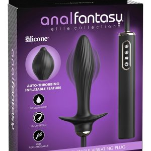 ANAL FANTASY ELITE AUTO-THROB INFLATABLE VIBRATING PLUG BLACK
