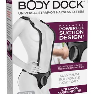 BODY DOCK STRAP-ON SUUSPENDERS BLACK