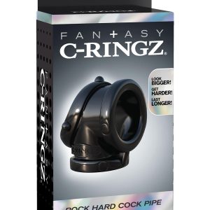 Pierścień na penisa i jądra Rock Hard Cock Pipe