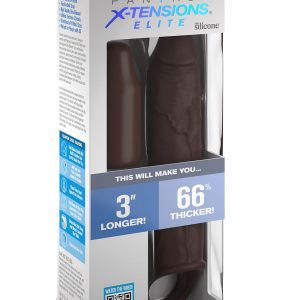FANTASY X-TENSIONS ELITE 7 INCH EXTENSION WITH STRAP BROWN