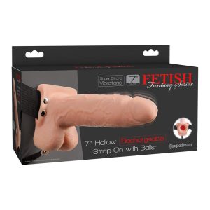 Hollow Recharge Strap On 20,3 cm