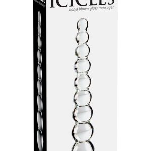 Szklany korek analny Icicles No.2 Massager