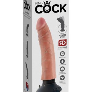 KING COCK 7 INCH VIBRATING COCK LIGHT