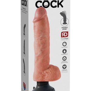KING COCK 10 INCH VIBRATING COCK WITH BALLS LIGHT