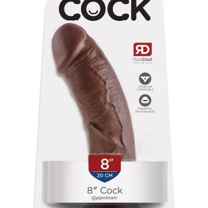 KING COCK 8 INCH COCK BROWN
