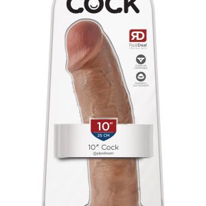 KING COCK 10 INCH COCK TAN