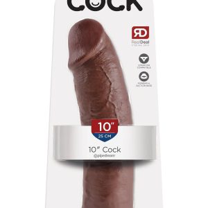 KING COCK 10 INCH COCK BROWN