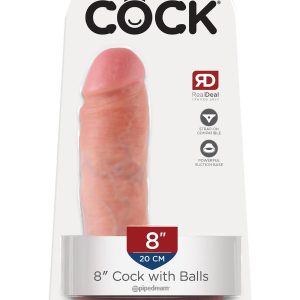 KING COCK 8 INCH COCK WITH BALLS LIGHT