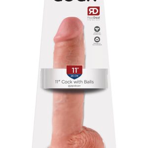 KING COCK 11 INCH COCK WITH BALLS LIGHT